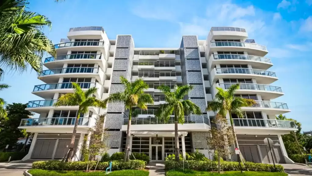 Bay Harbor One Vacation hotel surrounded by beautiful green trees