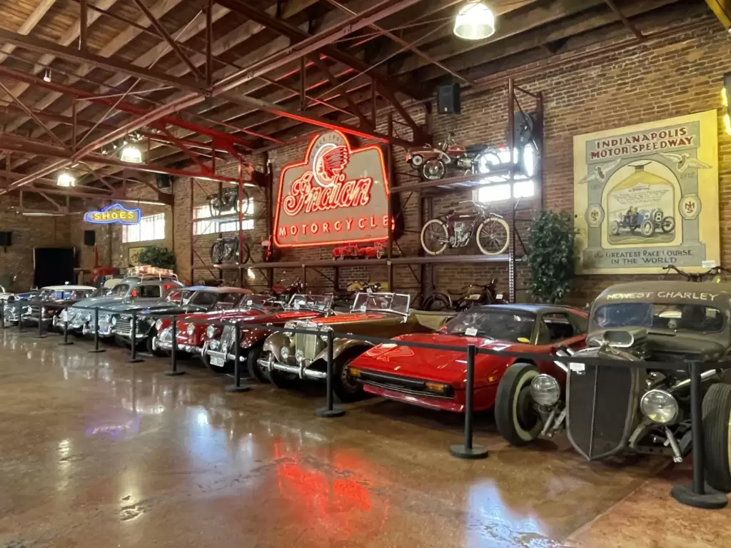 The Old Vintage Cars standing in line looking beautiful in Cooker Museum looking attractive