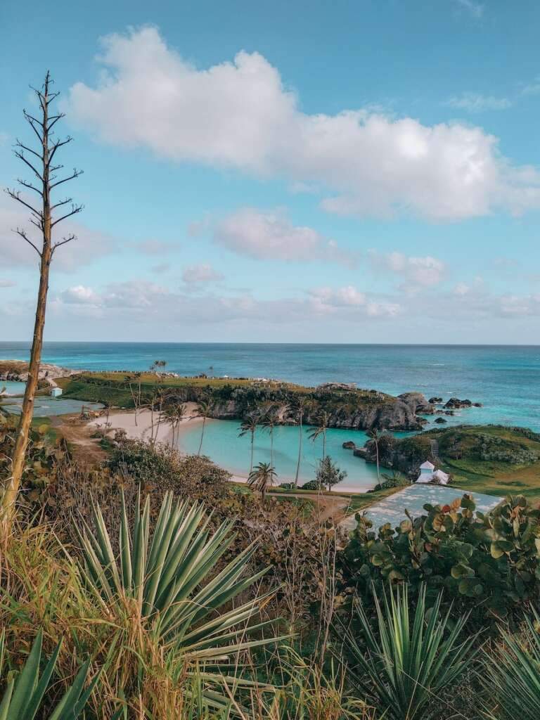 Here we are exploring the best features of Marquesas Island. Polynesian Triangle: a body of water surrounded by palm trees